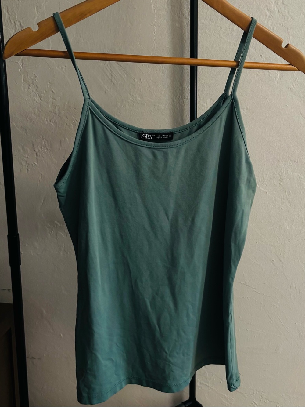 Zara Teal Spaghetti Strap Camisole